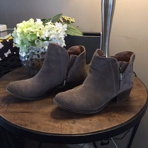 Gray lucky brand booties